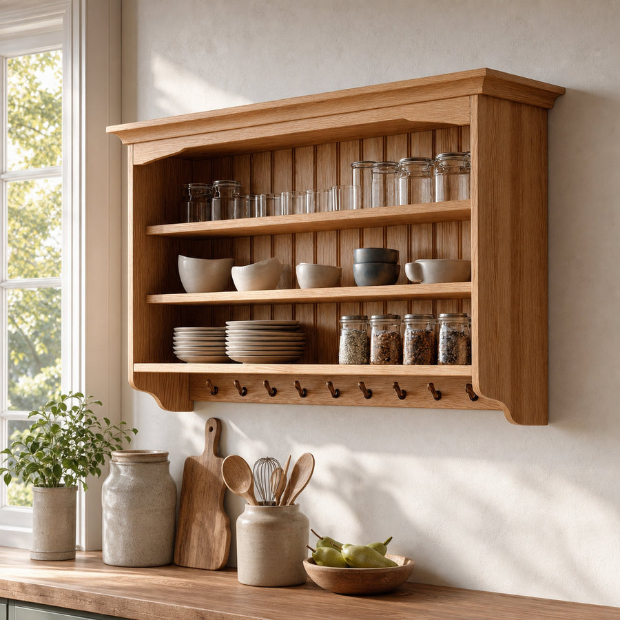 Rustic Wall Storage Cabinet For Kitchen Or Dining Room