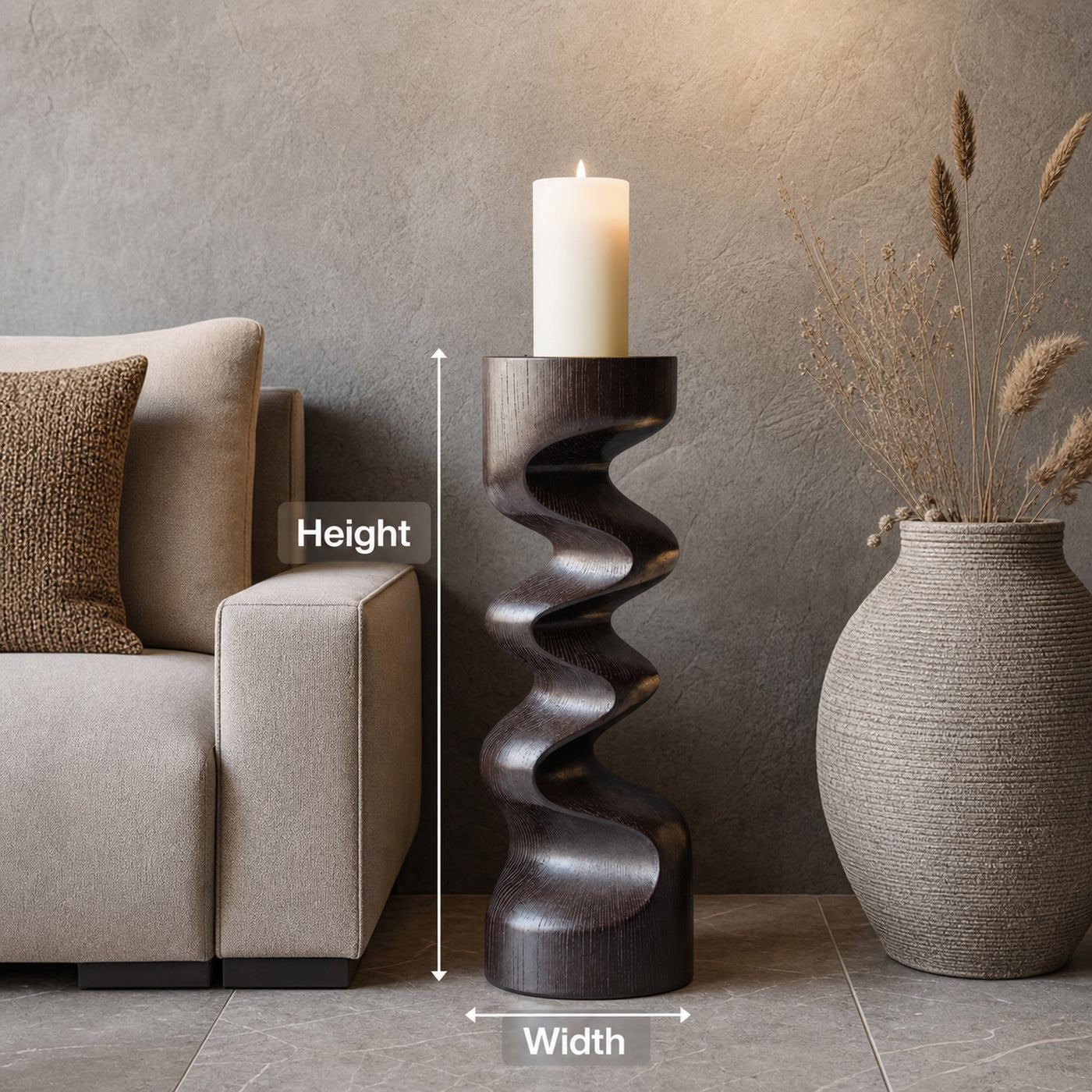 Rustic Wooden Abstract Decor For Living Room Display - product view 8