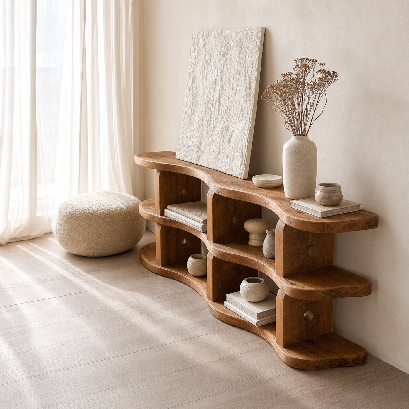 Rustic Wooden Console Table Living Room And Entryway