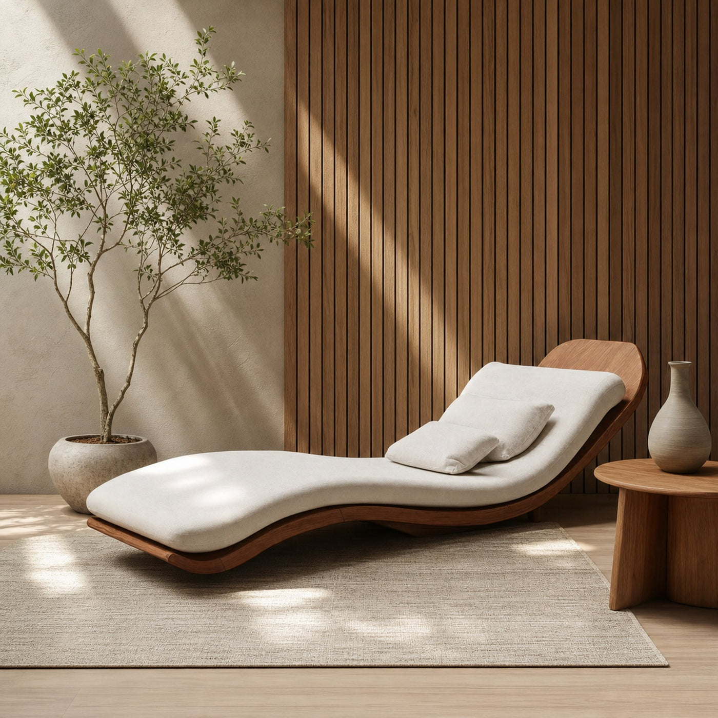 Rustic Wooden Daybed For Patio Furniture And Outdoor Garden Decor - product view 6
