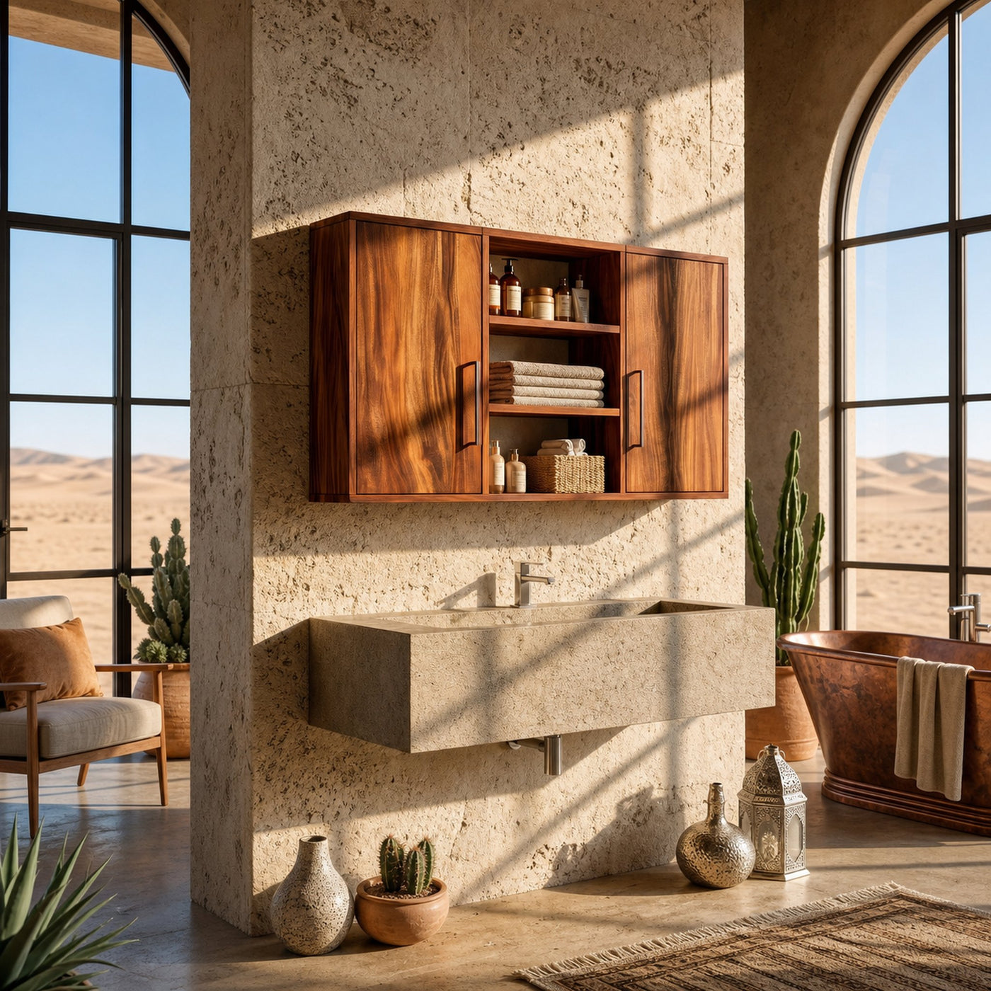 Scandinavian Clean Line Bathroom Cabinet Modern Bathroom - product view 6