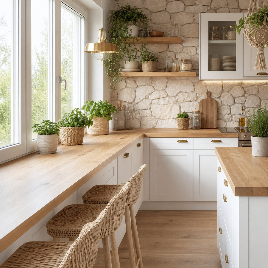 Scandinavian Natural Kitchen Island Kitchen Or Home Bar