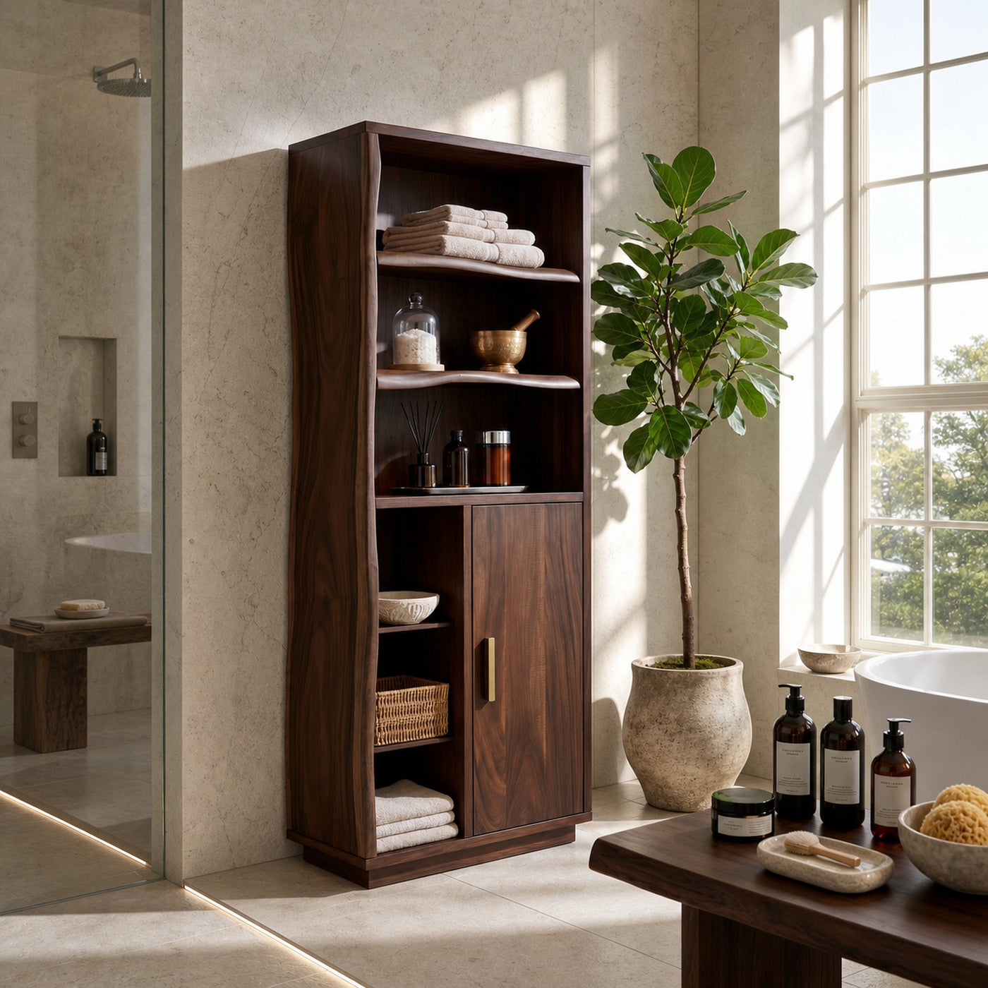 Scandinavian Organic Storage Cabinet Alpine Retreat - product view 7