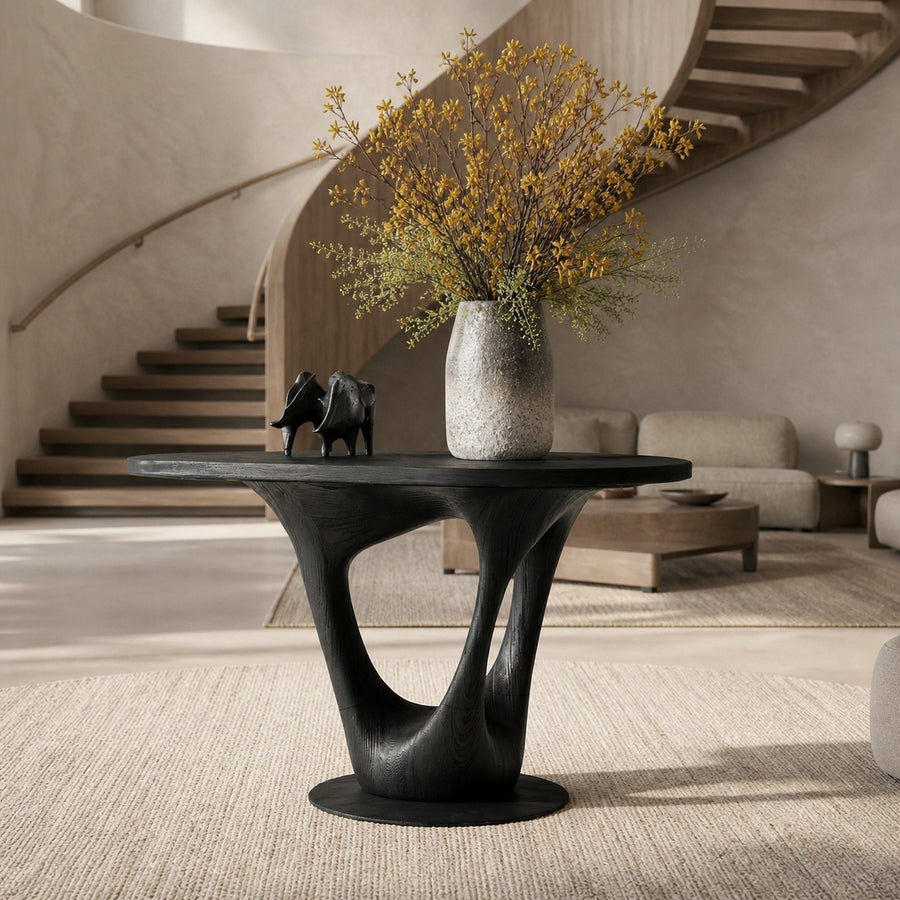 Sculptural Contemporary Entryway Foyer Table For Entryway Home Decor