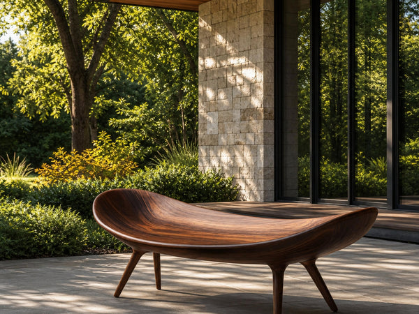 Sculptural Outdoor Bench For Garden Or Relaxed Spaces