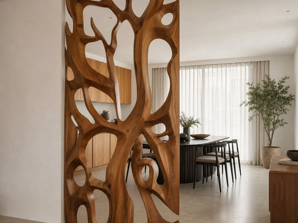 Sculptural Room Divider For Living Room Or Dining Space