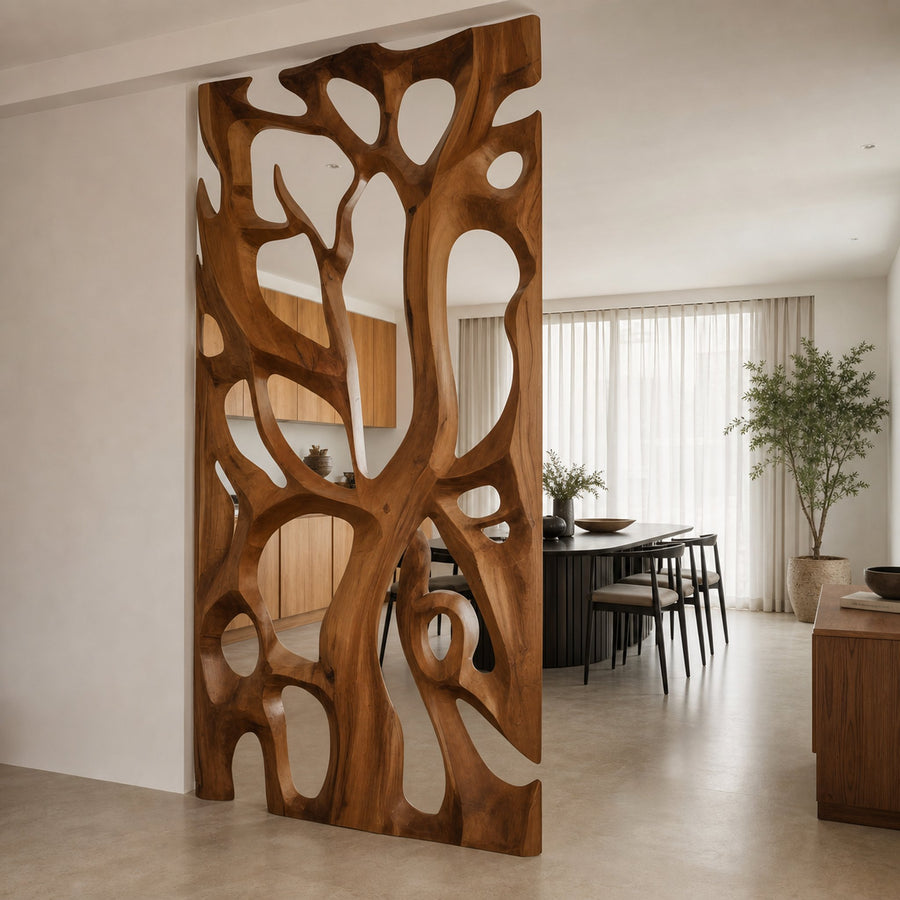 Sculptural Room Divider For Living Room Or Dining Space