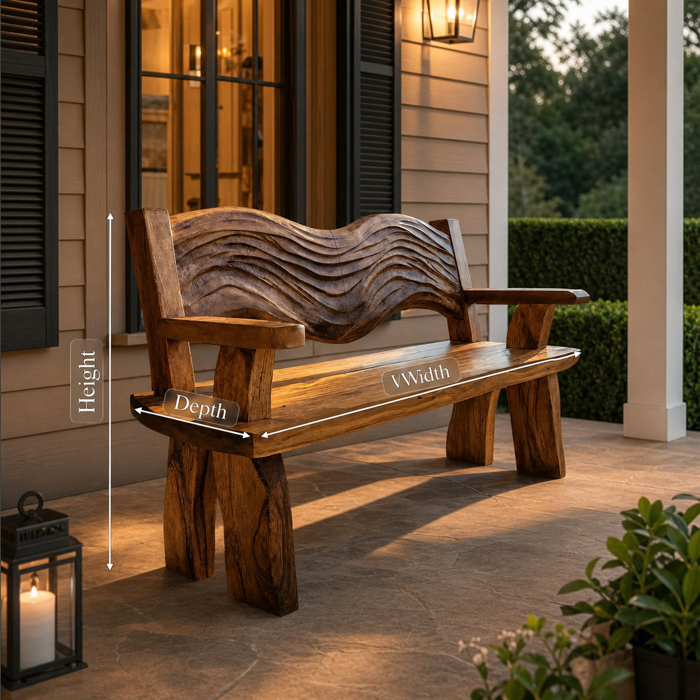 Solid Wood Entryway Bench For Minimalist Home Design - product view 8