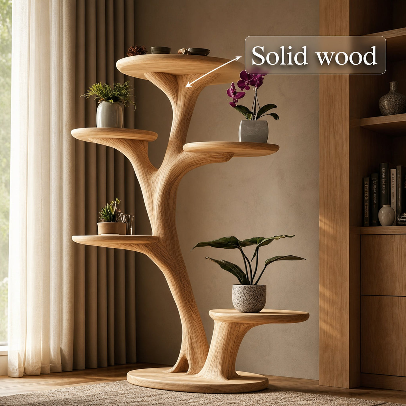 Unique Wooden Cat Tower Post Tree Decor Home Gift Cat - product view 6