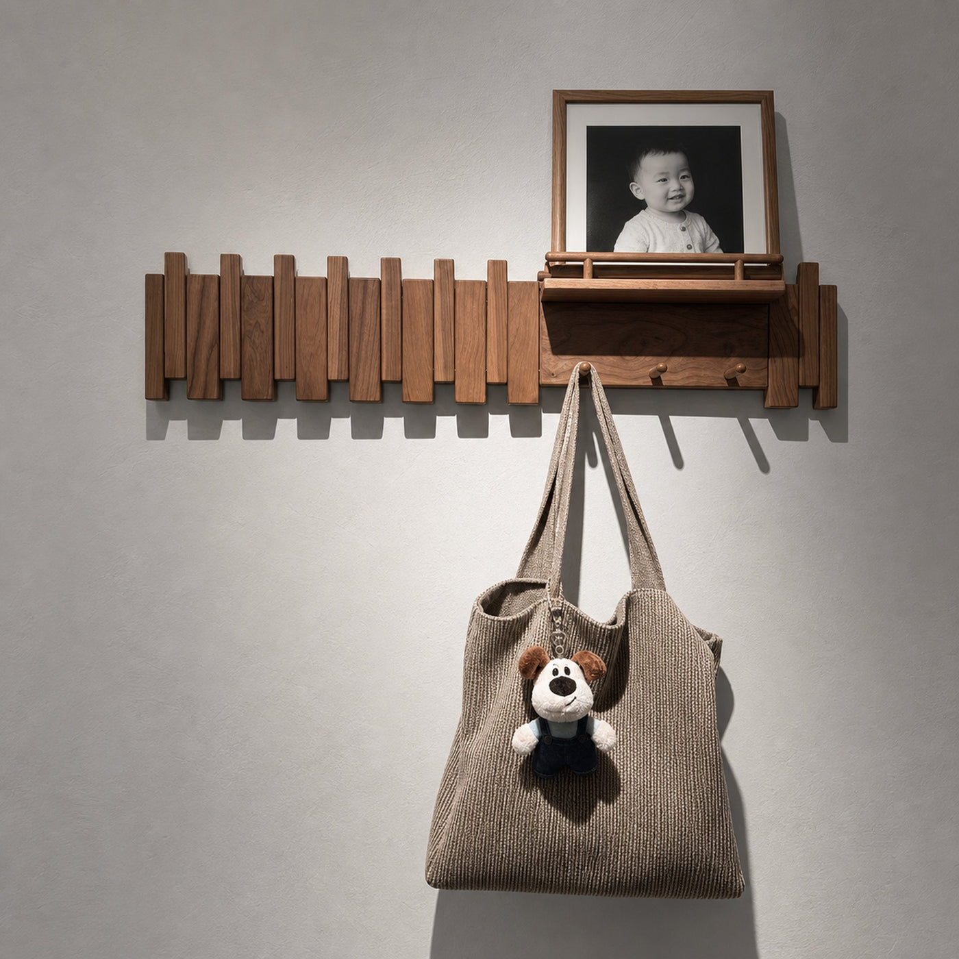 Walnut Coat Hooks For Wall Mount - product view 9