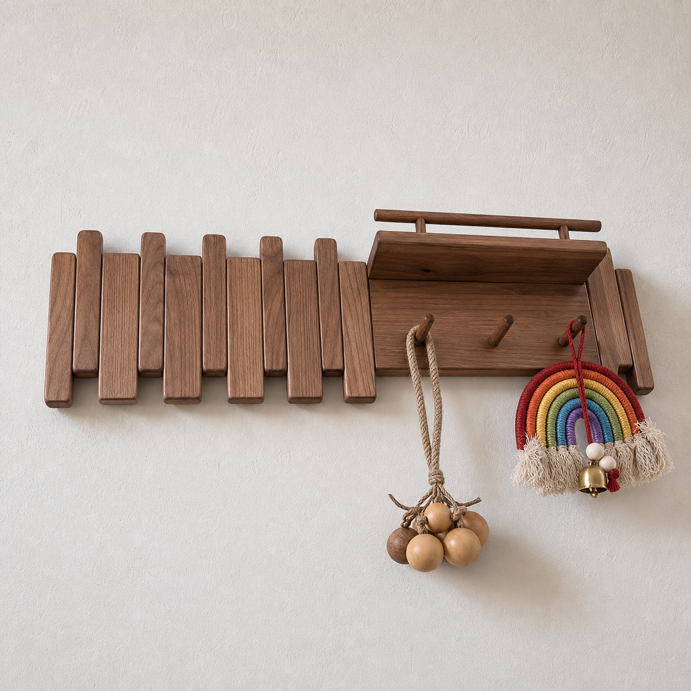 Walnut Coat Hooks For Wall Mount - product view 10