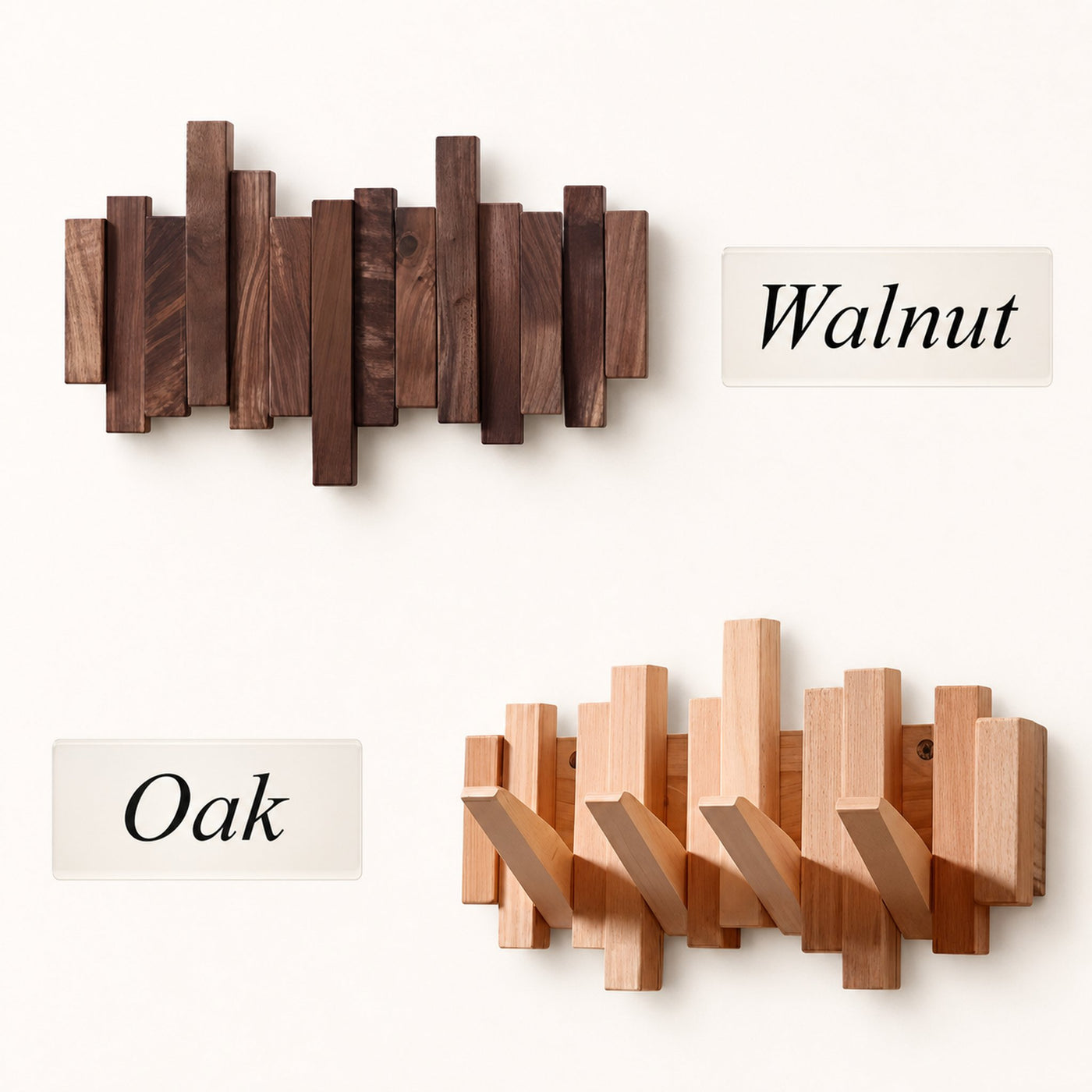 Walnut Wood Piano Coat Rack - product view 7
