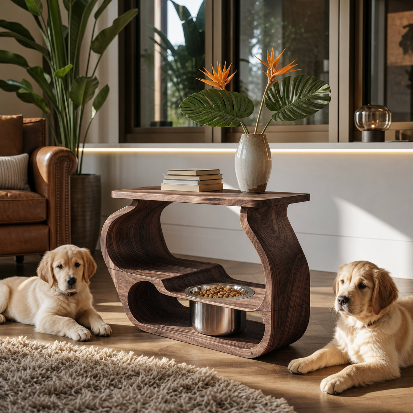 Wooden Dog Bowl Stand Farmhouse Style For Dogs - product view 7