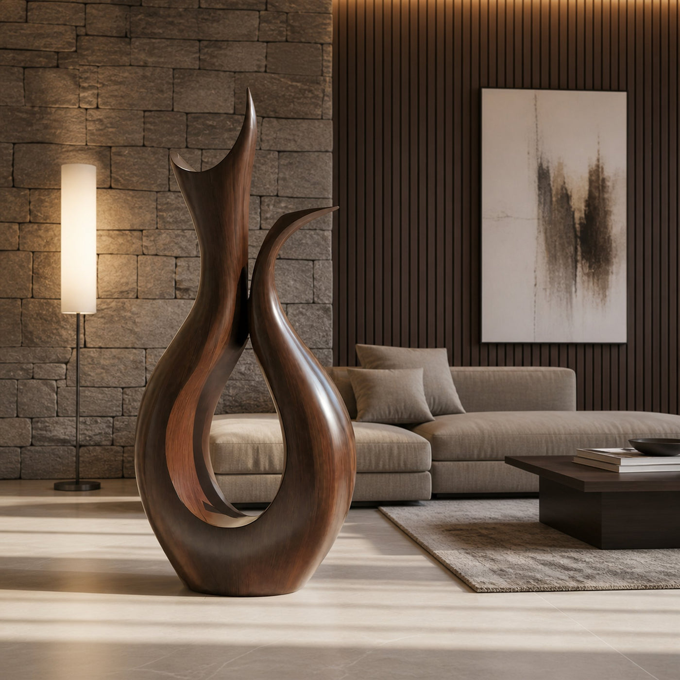 Farmhouse Abstract Sculpture For Furniture Rustic Decor - product view 7