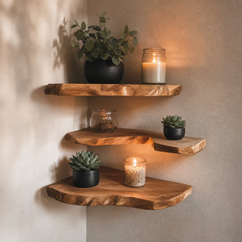 Corner Floating Shelves