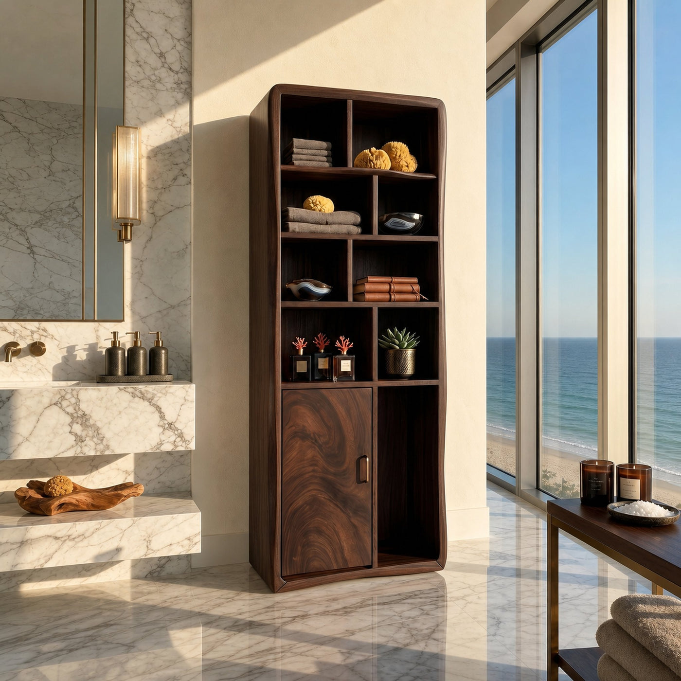 Minimalist Display Storage Cabinet Coastal Residence - product view 7