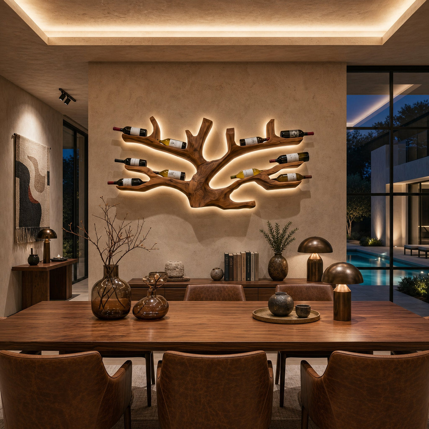 Artistic Wine Holder Wall Rack For Home Bar - product view 6