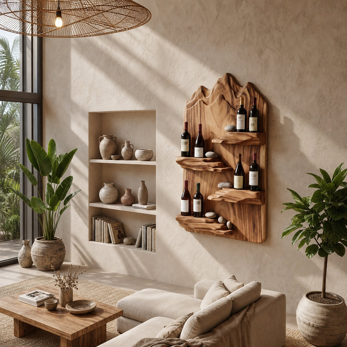Contemporary Landscape Bottle Holder For Modern Interior - product view 8