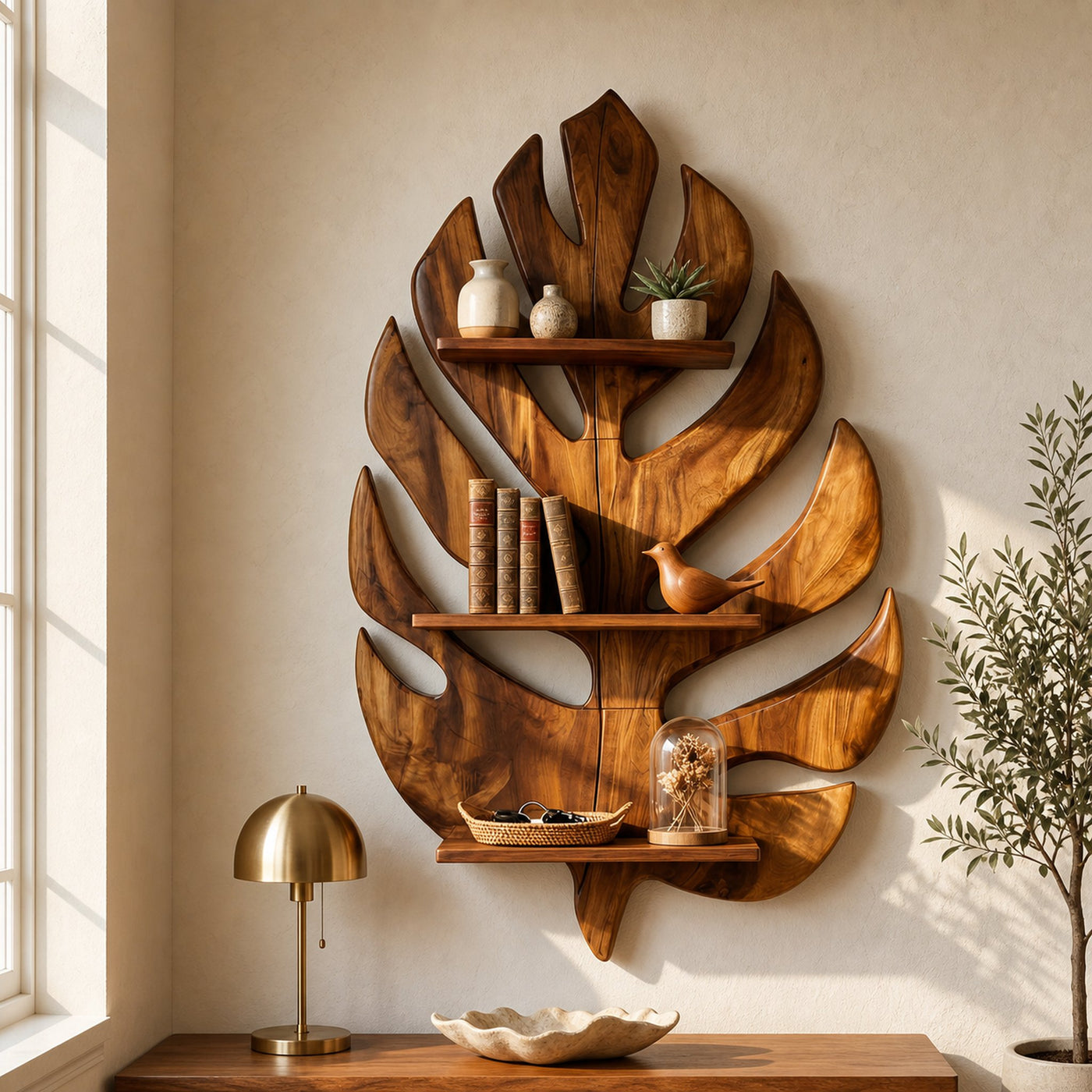 Contemporary Shelving Unit For Home Library Display