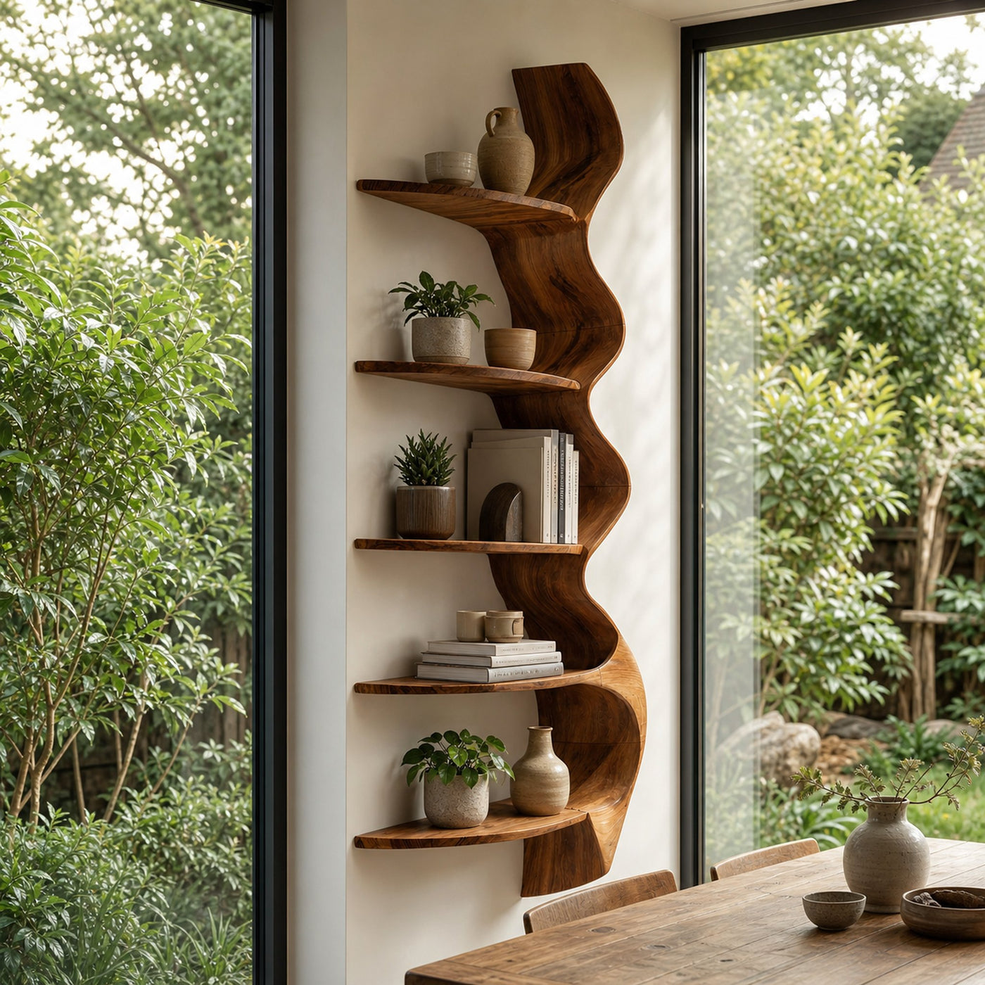 Contemporary Shelving Unit For Living Room Decor