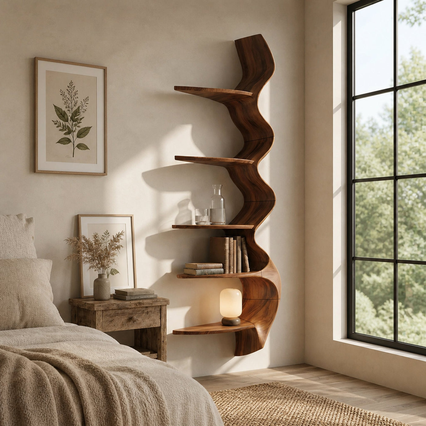 Contemporary Shelving Unit For Living Room Decor - product view 6