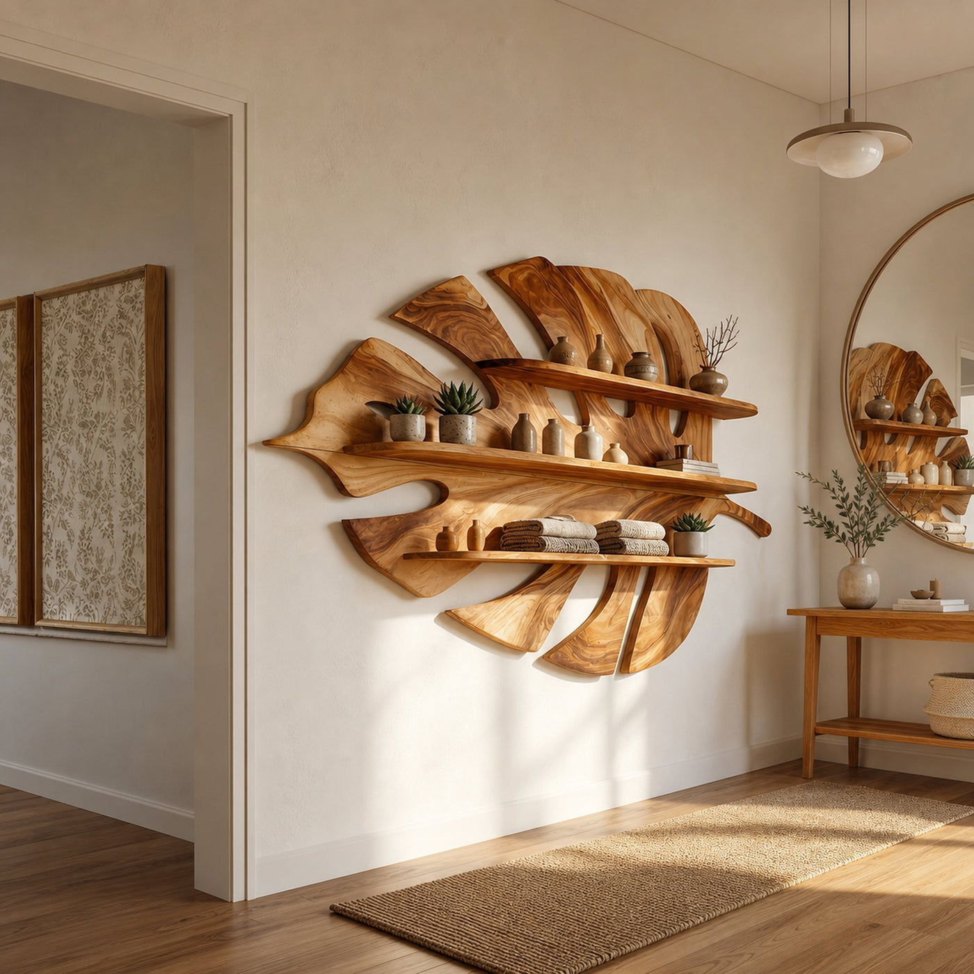 Contemporary Shelving Unit For Living Space Storage - product view 6