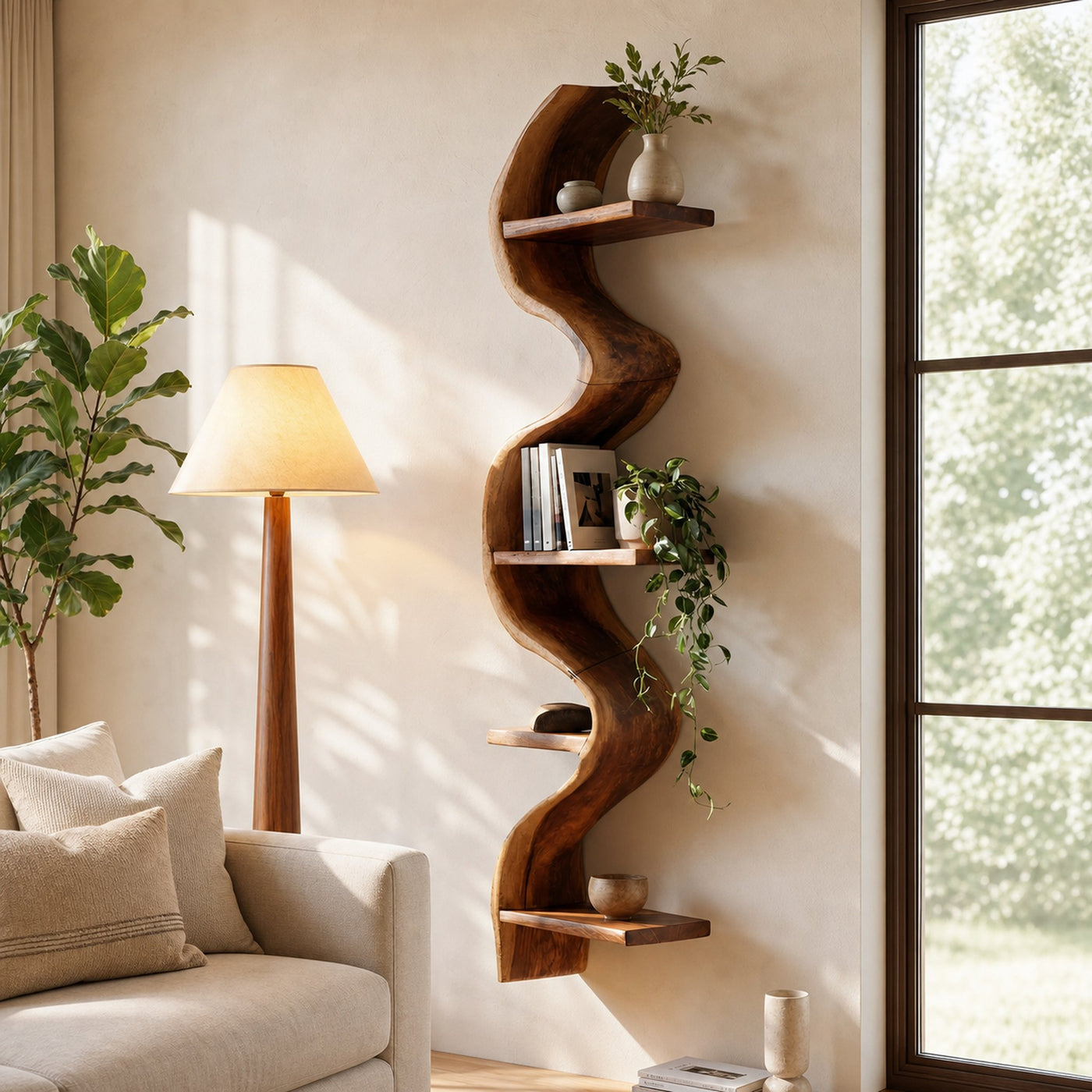 Contemporary Wall Mounted Shelf For Kitchen Organizer