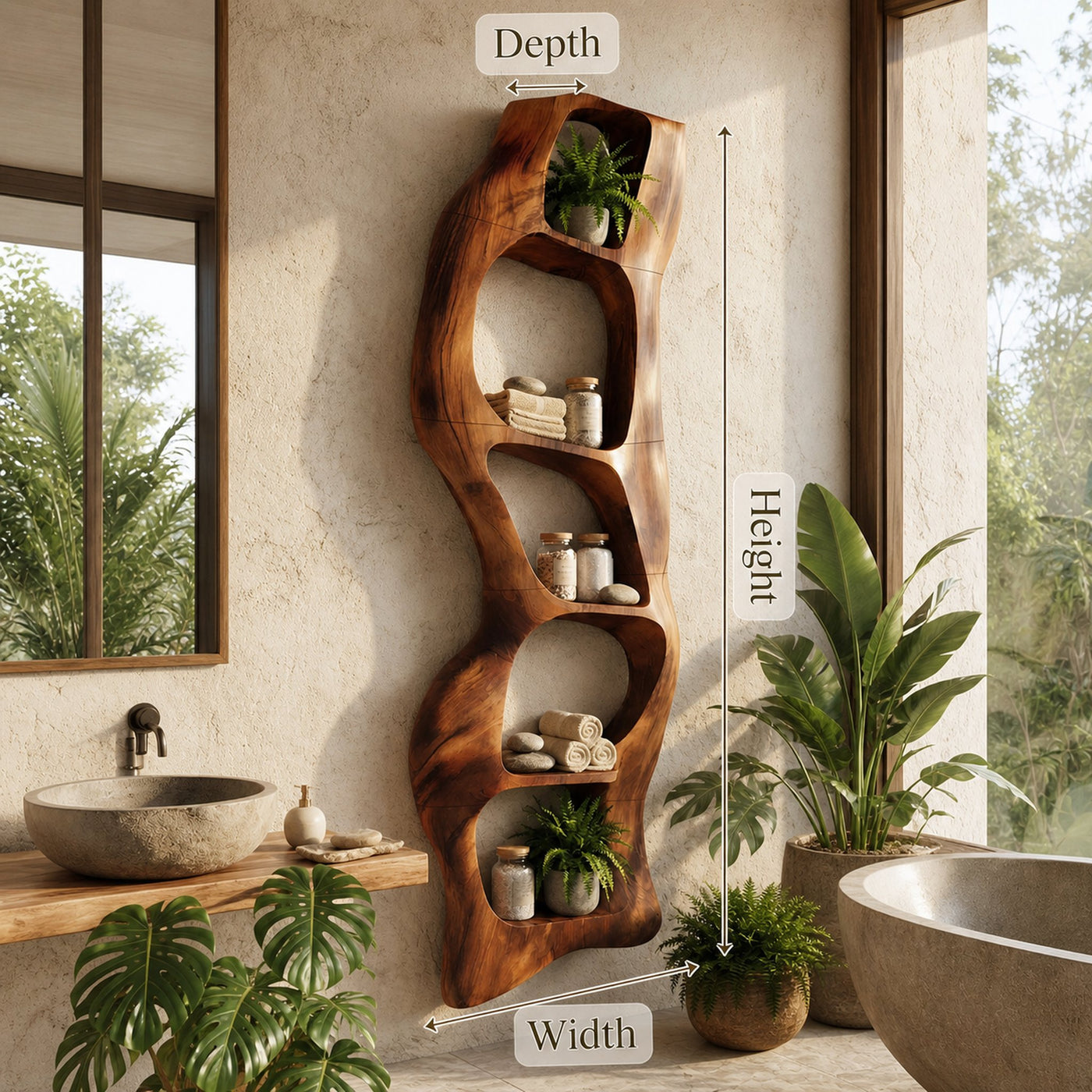 Contemporary Wall Shelf For Bedroom Wall Accent - product view 8