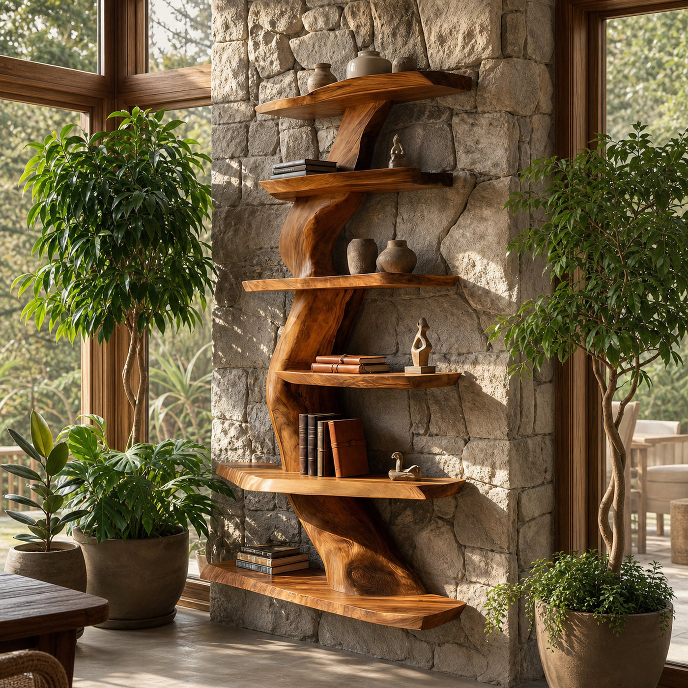 Contemporary Wall Shelf For Dining Room Storage Decor