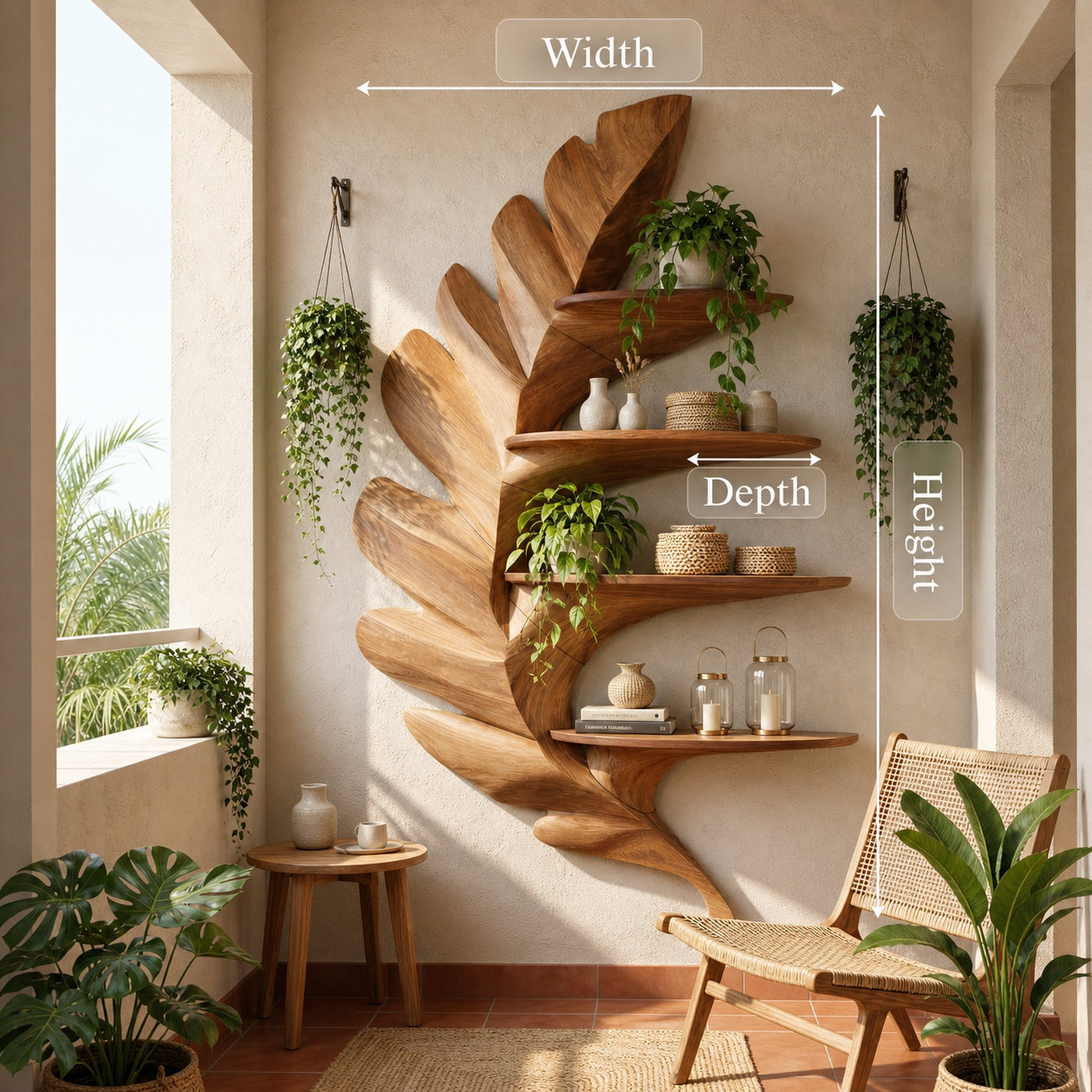 Contemporary Wall Shelf For Home Entrance Decor - product view 8