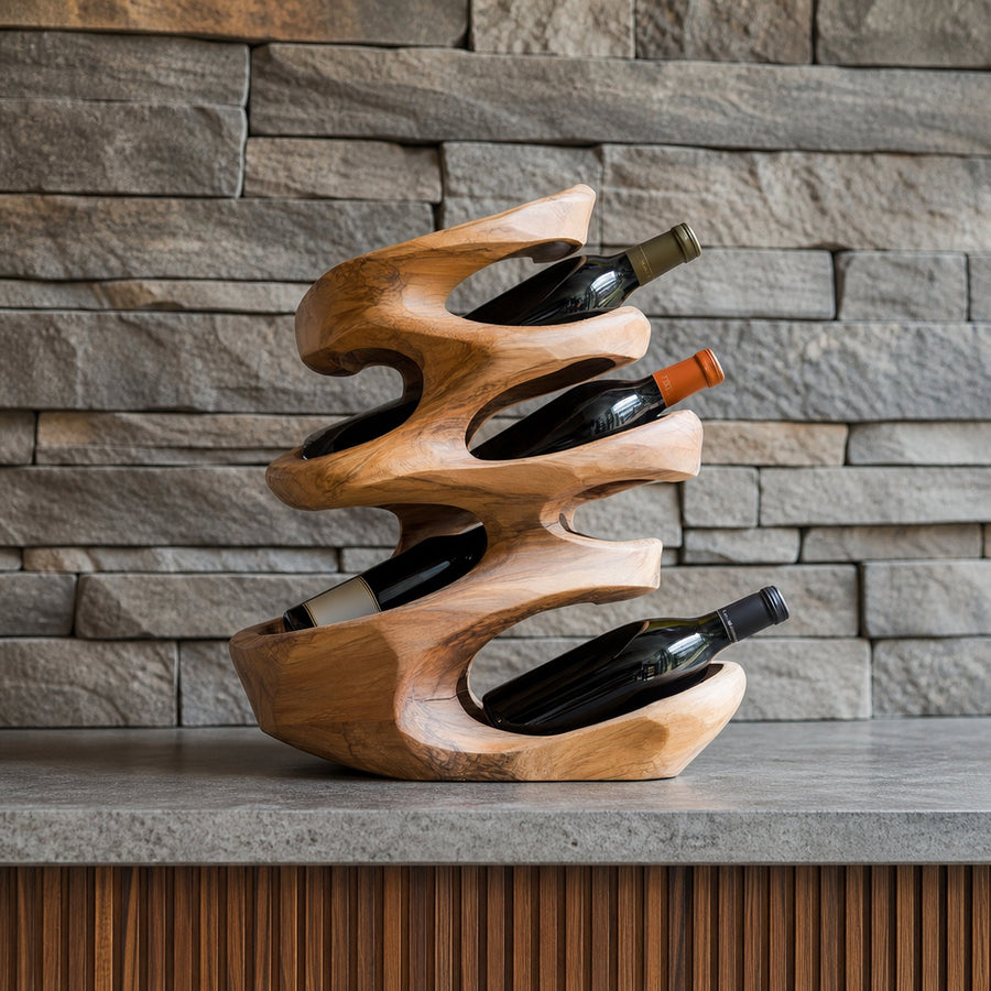 Farmhouse Wine Holder For Cozy Dining Room