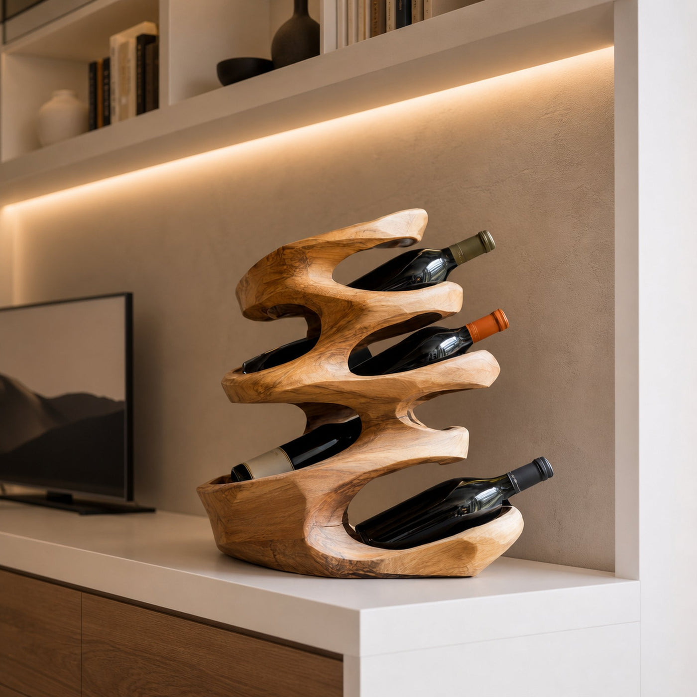 Farmhouse Wine Holder For Cozy Dining Room - product view 6