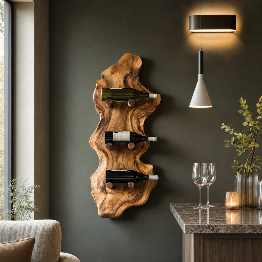 Farmhouse Wine Rack For Country Home Decor