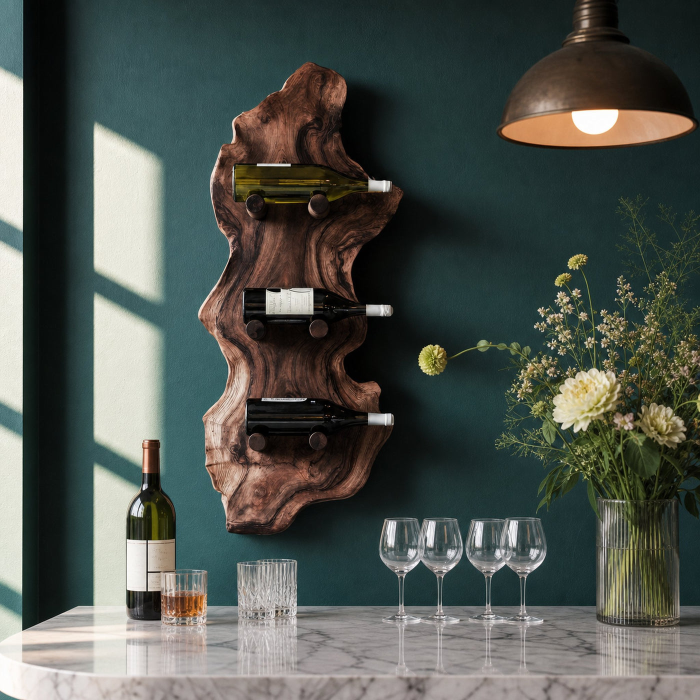 Farmhouse Wine Rack For Country Home Decor - product view 7