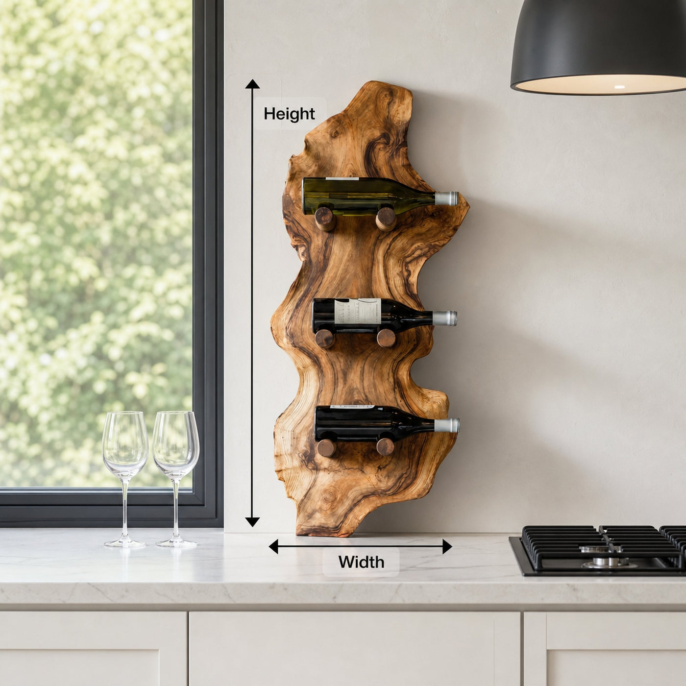 Farmhouse Wine Rack For Country Home Decor - product view 8
