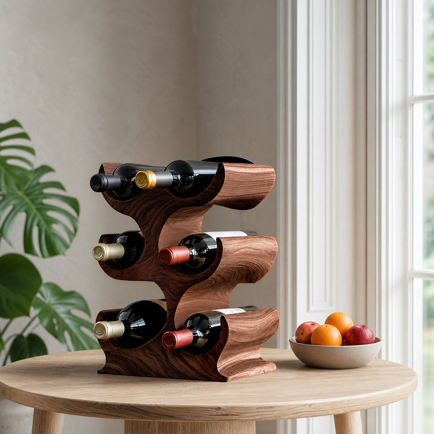 Farmhouse Wine Rack For Kitchen Storage Organization - product view 7
