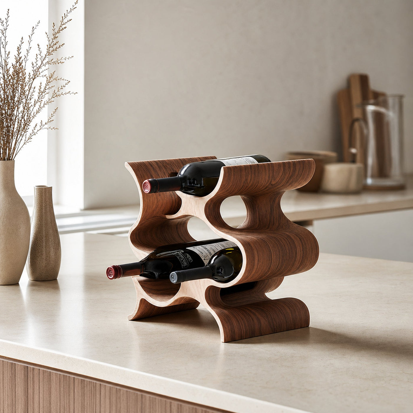 Farmhouse Wine Stand For Furniture Accent Feature