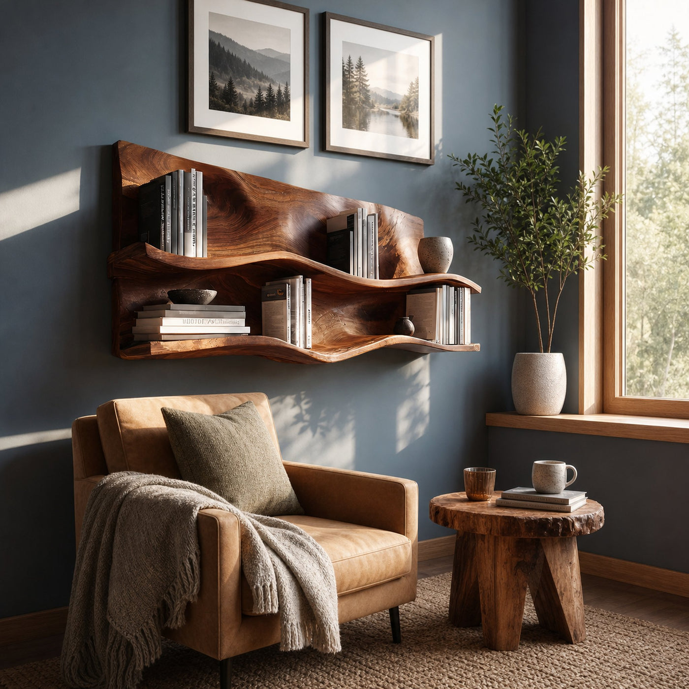 Farmhouse Wooden Entryway Organizer Shelf For Hallway Storage - product view 6