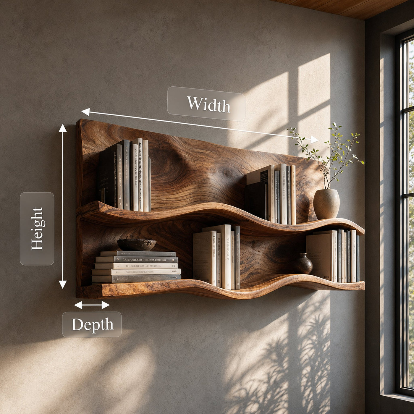 Farmhouse Wooden Entryway Organizer Shelf For Hallway Storage - product view 8