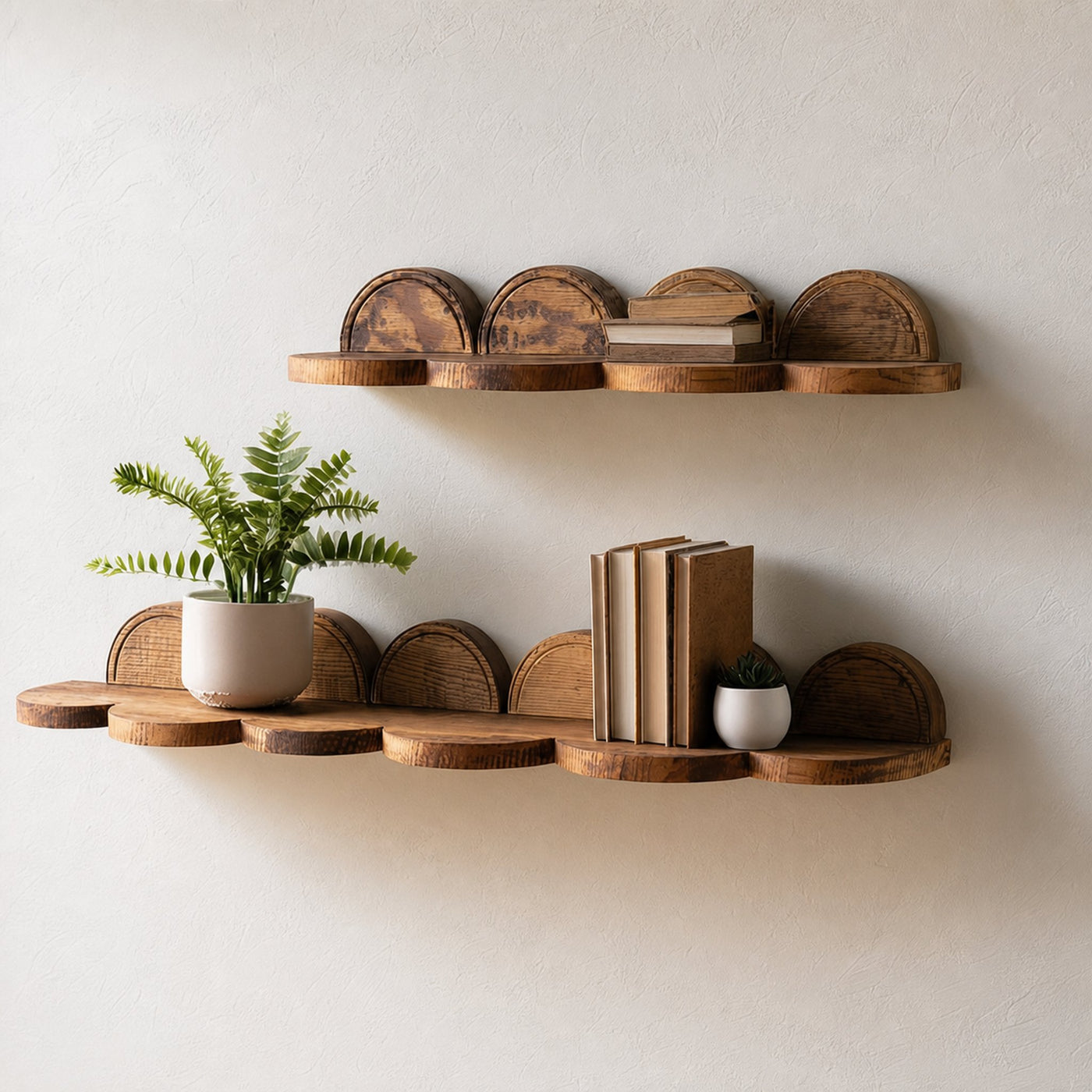 Floating Corner Shelf Solid Wood Home Accent Gift