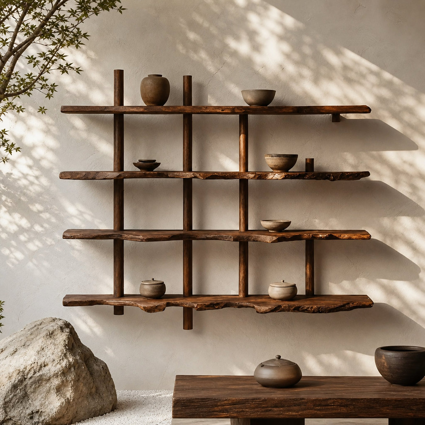 Floating Shelf In Farmhouse Style For Living Room Display