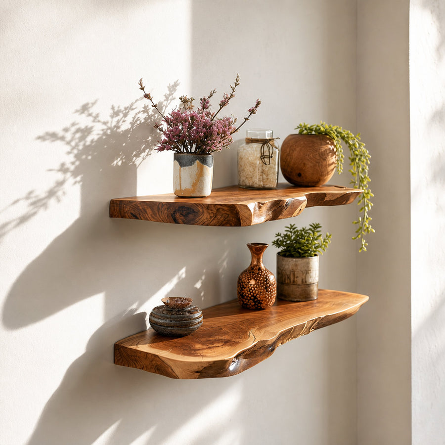 Floating Wall Shelf Handmade And Custom Decor Living Room Gift