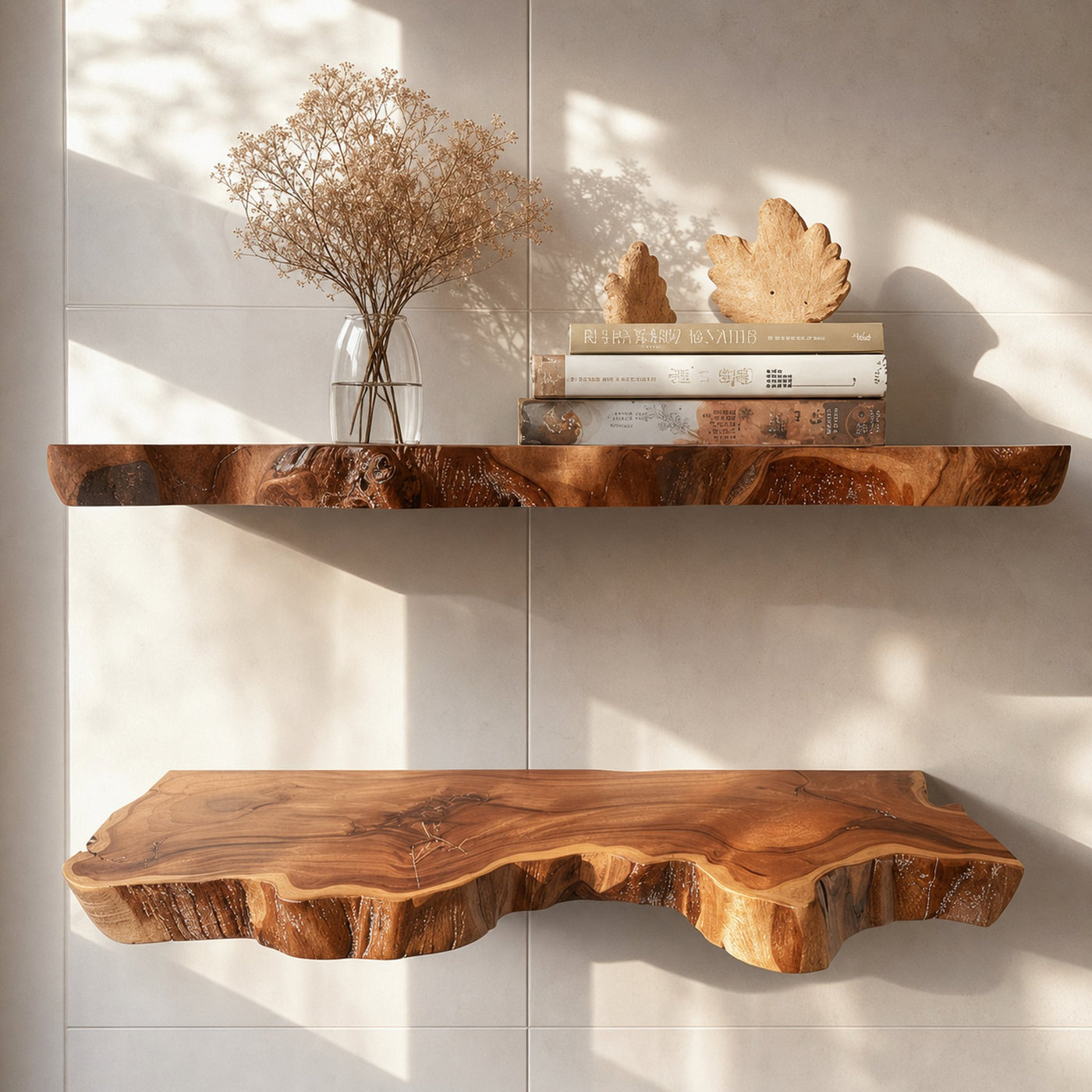 Floating Wall Shelf Live Edge - product view 6