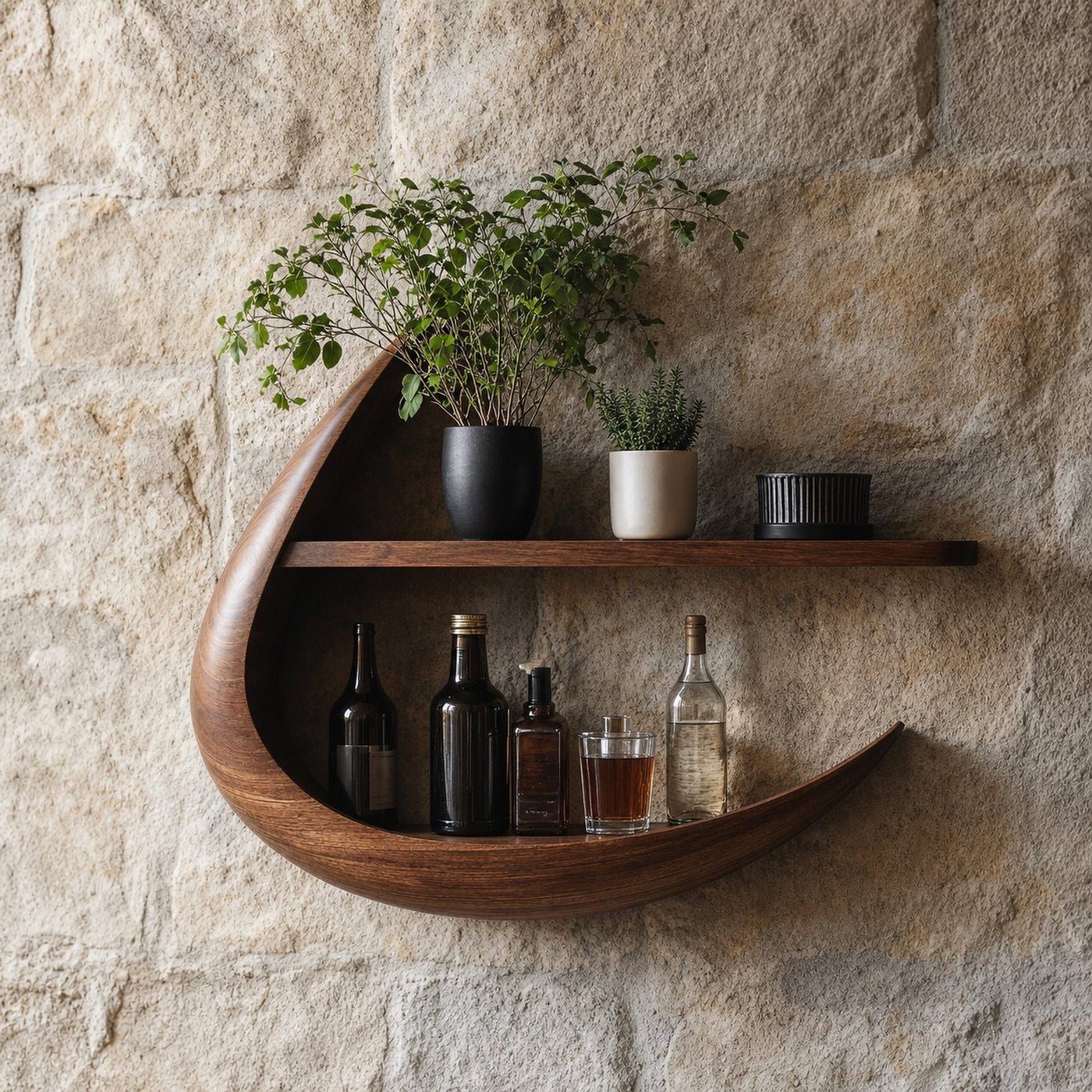 Handcrafted Live Edge Bookshelf For Modern Living Spaces