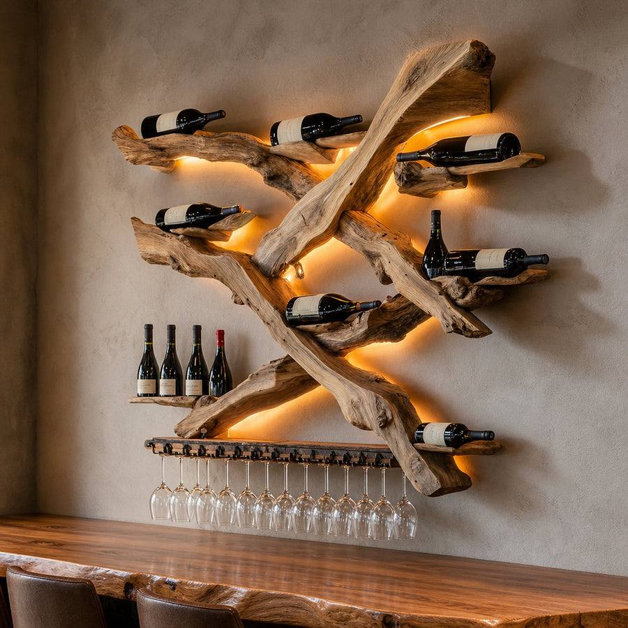 Handcrafted Wine Holder For Furniture Stylish Storage