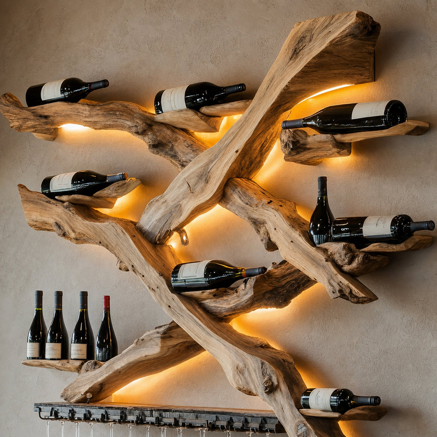 Handcrafted Wine Holder For Furniture Stylish Storage - product view 6
