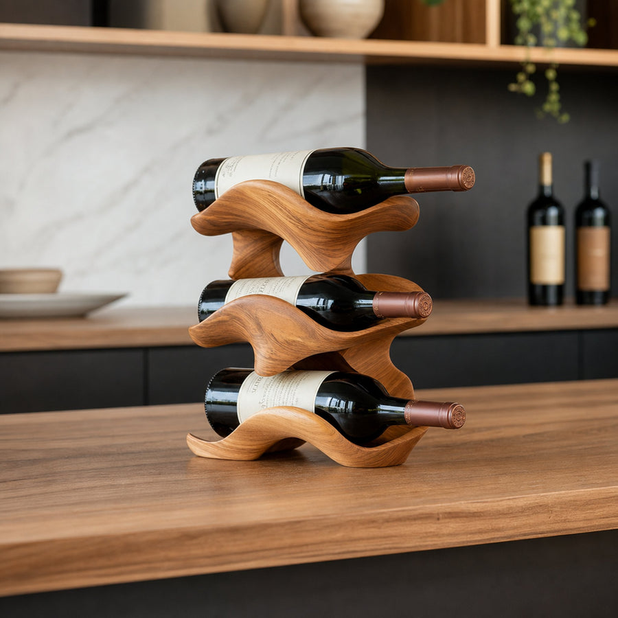 Handcrafted Wine Holder For Living Room Wall Mount