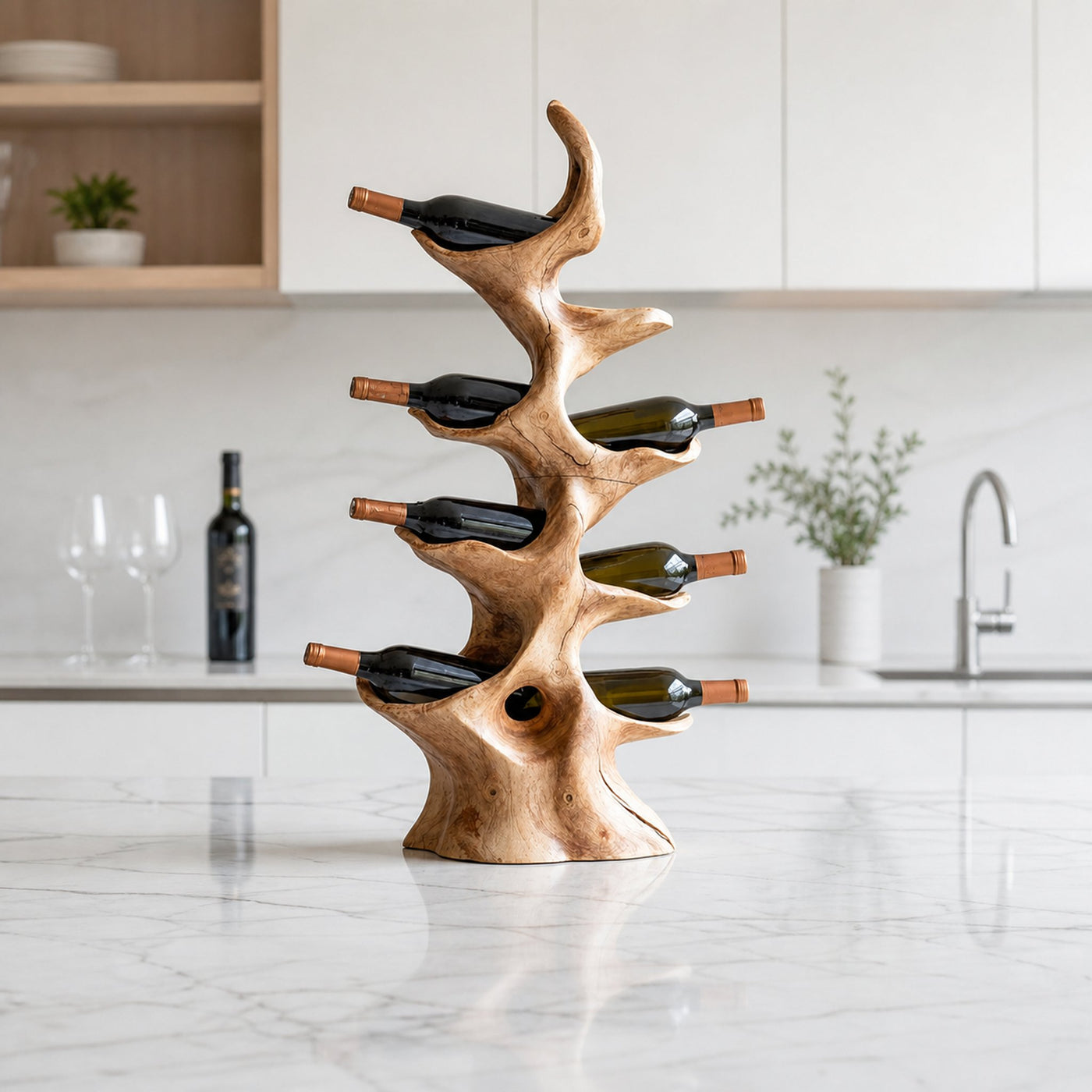 Handcrafted Wine Rack For Furniture Wine Display Unit