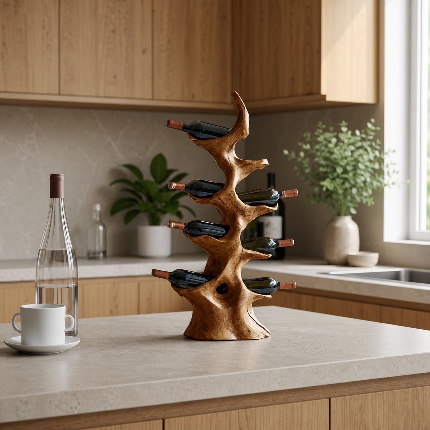 Handcrafted Wine Rack For Furniture Wine Display Unit - product view 6