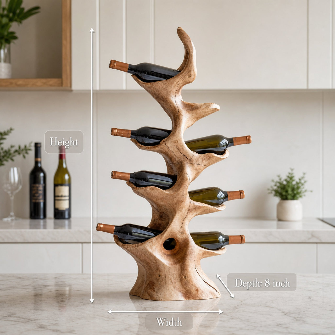Handcrafted Wine Rack For Furniture Wine Display Unit - product view 8